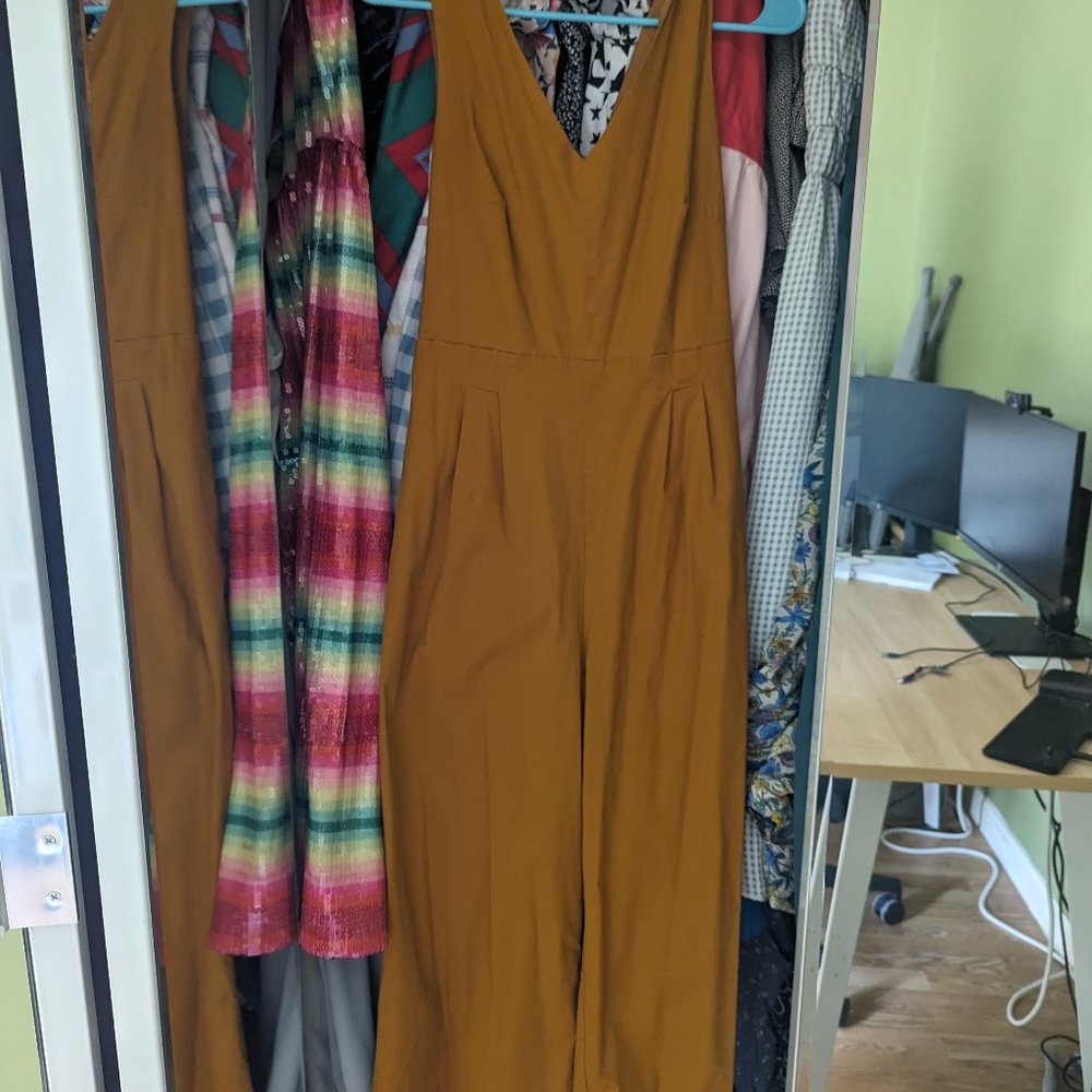 J Crew Wide Legged Tie Back Jumpsuit